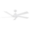 Monte Carlo Aspen 56 Aspen 56 56" 5 Blade Ceiling Fan - White
