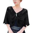 thumbnail image 5 of MESSUEN Shawl Wraps for Women Open Weave Sweaters for Women Crochet Shawl Women's Shawls Women's Poncho Women's Cape Shawl Poncho for Women Black One Size, 5 of 9