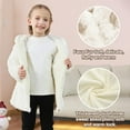 thumbnail image 3 of Kids Girls Winter Warm Coats Jacket Clothes Outwear Overcoat Ear Hooded Faux Fur Thicken Fleece Toddler, 3 of 5