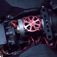 thumbnail image 3 of Control de temperatura del coche RC Ventilador de refrigeración del motor Control remoto Disipador de calor Mini enfriador Reemplazo del radiador del automóvil para Axial SCX10 Negro Inevent FN000790-03, 3 of 7