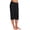 Black, variant on SwiftWear Casual Pants for Women Petite Cropped Pants Women's Capris Cotton Linen Black
