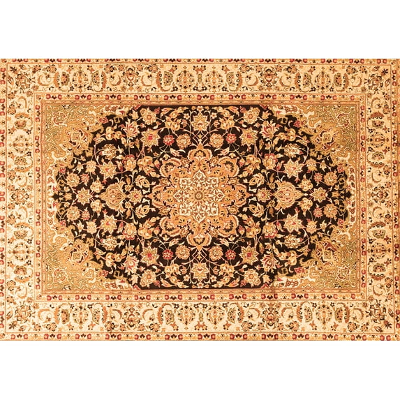 Ahgly Company Indoor Rectangle Persian Orange Traditional Area Rugs, 2' x 4'