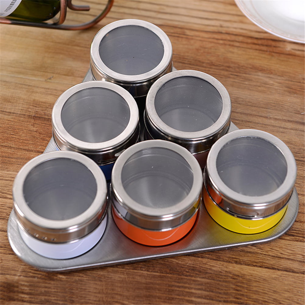DecoBros Spice Rack Stand holder with 18 bottles and 48 Labels 