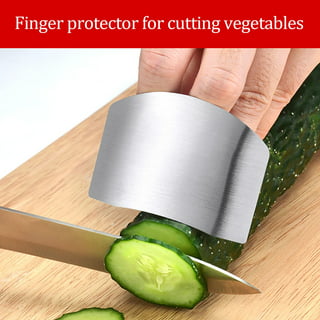 8 Pack Finger Guards for Cutting, Adjustable Stainless Steel Fingers  Protectors Cots for Vegetables, Fruits, Nuts, Kitchen Knife Accessories,  Chef