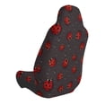 thumbnail image 2 of Fuzoiu Red Ladybugs On Dark Background Print Elastic Car Seat Covers, Seat Cover Protector,Universal Fit Interior Covers for Most Cars,Washable Seat Cover Non Slip for SUV,Sedan,Van, 2 of 5