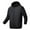 Black, variant on Lovskoo Womens and Mens Reflective Jacket Full Zip Sun Protection Hoodie Jacket Packable Upf 40+ Outdoor Hiking Shirts with Pockets for Unisex Black