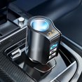 thumbnail image 1 of Soporte para cargador de coche, teléfono móvil, cargador de coche, cargador rápido, fuente de alimentación de encendedor de cigarrillos de 12 V para coche, puerto USB con enchufe de conversión de uno, 1 of 2