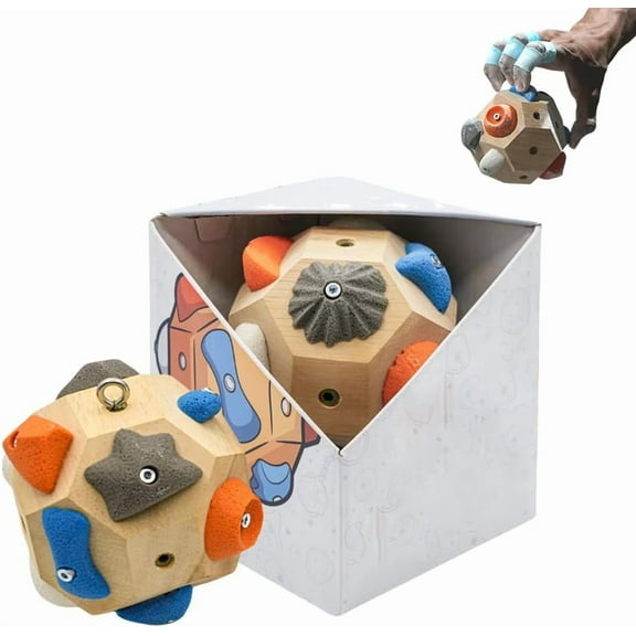 Handcrafted Boulder Block - Build Strength and Precision, Boulder Balls 3D Climbing Ball Rock Climbing Training Balls for Take It Out Anytime, Anywhere to Simulate Rock Climbing