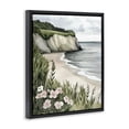 thumbnail image 2 of Stupell Industries Tropical Coastal Calm with Floral Blooms Black Floating Frame Canvas Art, 17 x 21, by Riley B, 2 of 8
