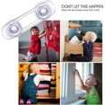 thumbnail image 5 of 10pcs Safety Lock for Drawer Cabinet Door Cupboard Refrigerator Transparent Plastic Safety Lock, 5 of 5