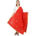 thumbnail image 1 of Phagun Foulards Ethniques en Coton Chunni pour Femmes, Style Designer, Dupatta - Rouge, 1 of 5