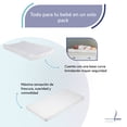 thumbnail image 3 of Pack Bebé Colchón de Cuna de viaje + Protector Impermeable + Cambiador + Almohada de bebé, 3 of 10
