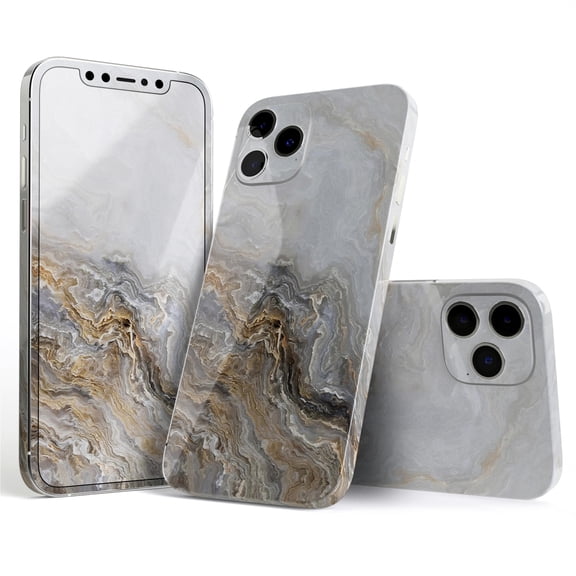 DesignSkinz Agate Marble Slate V6 Full-Body Skin Decal Wrap Cover for iPhone 16