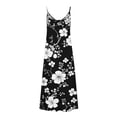thumbnail image 5 of Nmnitkp Dresses for Women Sleeveless V Neck Floral Print Maxi Dress, Women's Dresses Casual Loose Fit Summer Beach Vacation Dress with Adjustable Spaghetti Straps Boho Dresses Multicolor,2XL, 5 of 5