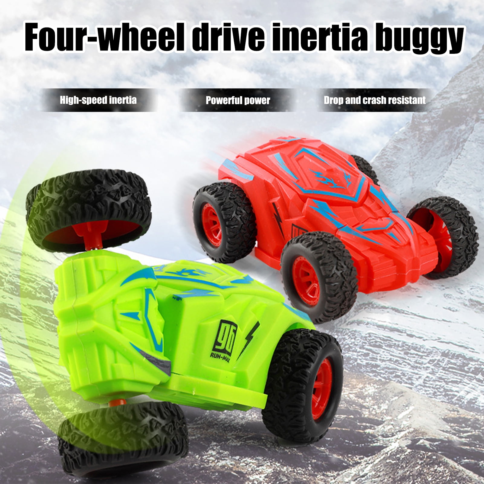 Travelwant DoubleSided pull back carsr. friction cars for kids