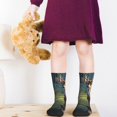 thumbnail image 5 of Naloa Peaceful Deer Lily Pond Kids Socks Unisex Kids and Toddlers' Crew Socks, ,1 Pairs, 5 of 5