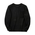thumbnail image 4 of pstuiky camisetas de manga larga para hombre, Sudadera con cuello redondo, manga larga, color liso, para hombre, cómoda y cálida para el hogar Tops casuales para hombres xxl, 4 of 5