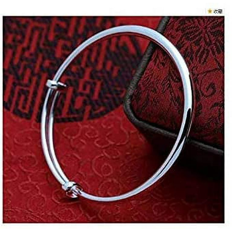 アクセサリー silver 925 simple design bangle Simple Design Set Off 7 Beautiful Women Gift Handmade