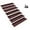 Brown, variant on Arctic Non-Slip Rubber Backing Stair Treads Set of 7 8.5"x26" Gripper Mats