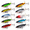 10pcs,3.54", variant on Whopper Fishing Lure For Bpopper Top Water Lures With Floating Rotating Tail Barb Treble Hooks In Saltwater Freshwater Plopping Ki