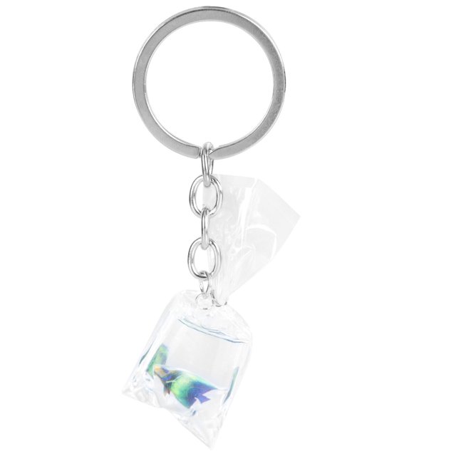 MasteelfCA Porte-Clés en Résine Poisson Tropical Pendentif Porte-Clés Décoration de Sac d'Eau