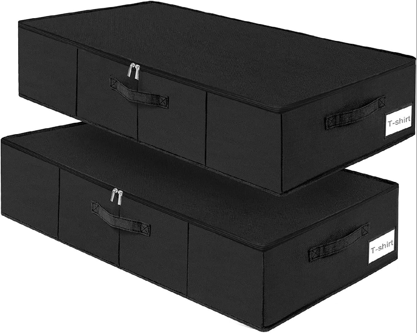 Under Bed Storage, 2 Pack Underbed Storage Container Bags With Lid