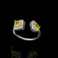 thumbnail image 3 of Minnieouse Anillo de apertura para mujer, anillos de moda de circón, decoraciones ajustables para chicas, joyería chapada para chicas, joyas de regalo Ropa, zapatos y accesorios Miscelánea Amarillo Minnieouse AP014481-04, 3 of 6