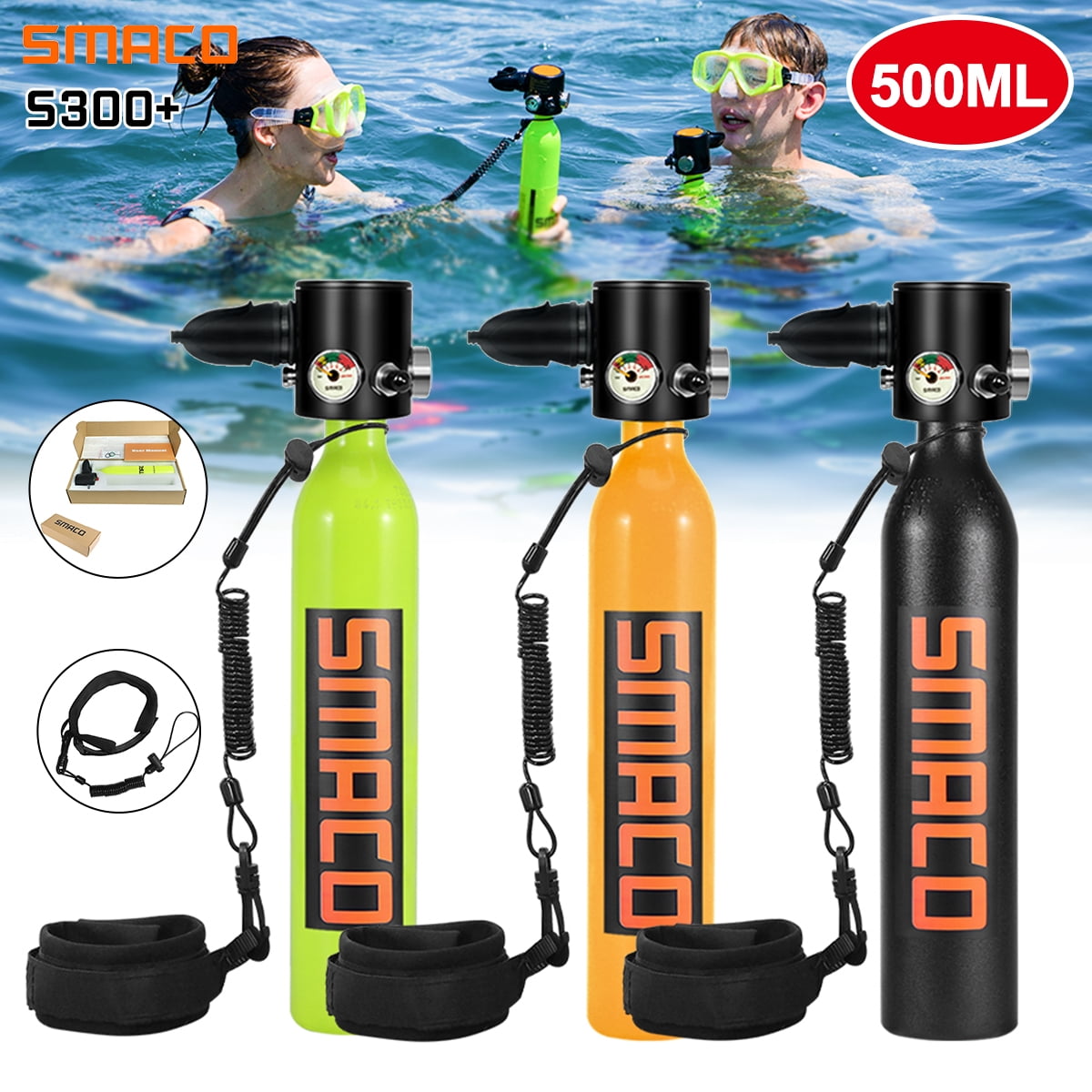 500ML/100ml Large Capacity Black & Green S300Plus Constant Pressure