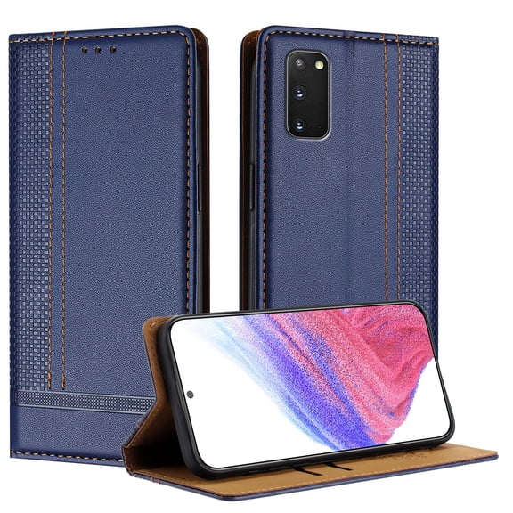 for Samsung Galaxy S20 Plus Slim Case with Card Holder, Premium PU Leather Wallet Case with Flip Card Slots Kickstand & Magnetic Closure for Samsung Galaxy S20 Plus, Blue