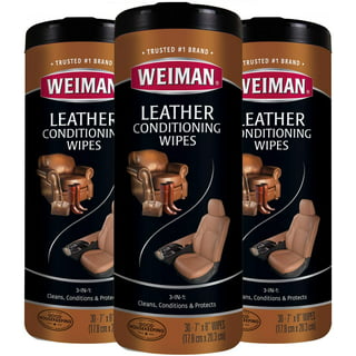 WEIMAN Leather Wipes, 7 X 8, 30/canister, 4 Canisters/carton WMN91CT •  Price »