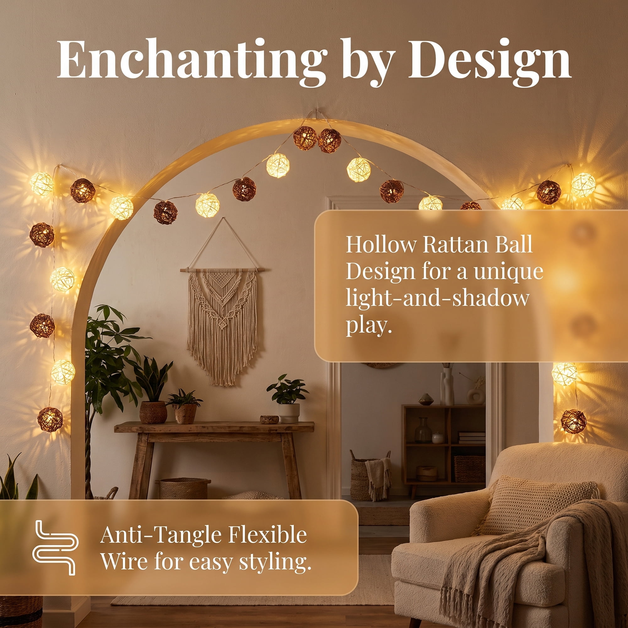 Unique Bargains Lights for Home Use with Flexible Design 9.8 ft Coffee USB Powered