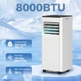 thumbnail image 4 of HOMCOM 8000 BTU Portable Air Conditioner, AC Unit with Dehumidifier & Fan, 4 of 10