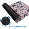 thumbnail image 6 of Long Mouse Pads for Desk,Pink Dinosaurs Plants Pattern Desk Mats on Top Of Desks, Desk Mouse Pad Extra Large with 3mm Non-Slip Base and Stitched Edge for Gaming,Office,Work,Home 35.4"x15.7", 6 of 6