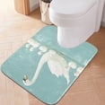 thumbnail image 2 of Yayeee Bath Rugs for Bathroom Floor Non Slip Non Skid Contour Soft Absorbent Swan Pattern Machine Washable Mat, 2 of 5