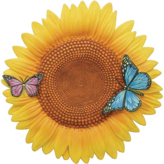 SUNFLOWER SHAPE STEPPING STONE / DECORATIVE WALL PLAQUE