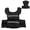 Black, variant on Yiwa Adjustable Weighted Vest 35 Lbs for Men & Women, Workout Home Gym Running Training Vest with Reflective Strips & Iron Weights
