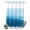 OceanXF0788, variant on No Hook Shower Curtain with Built-in Rings - Teal White Brush Stroke Textured Washable Waterproof Fabric Bathroom Curtains for Hotel,Rentals, Stall 48 X 72 Inch , Abstract Modern