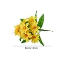 thumbnail image 3 of SIYTUAU Artificial Passion Flower Stems 12 Heads Fake Silk Plant For Home Vase Wedding Centerpiece Yellow Plastic, 3 of 6