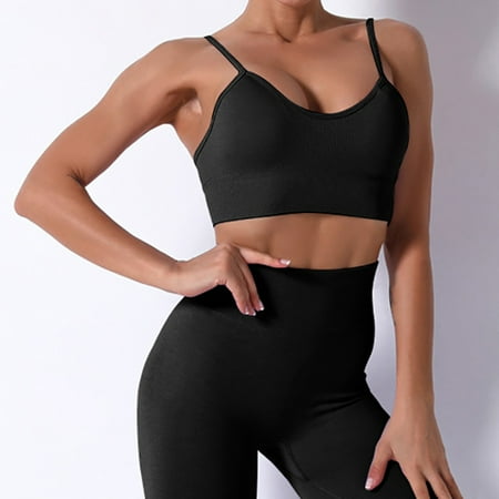 

QWANG Women s Seamless Knitting Breast Wrapping Sleep Yoga Motion Bras