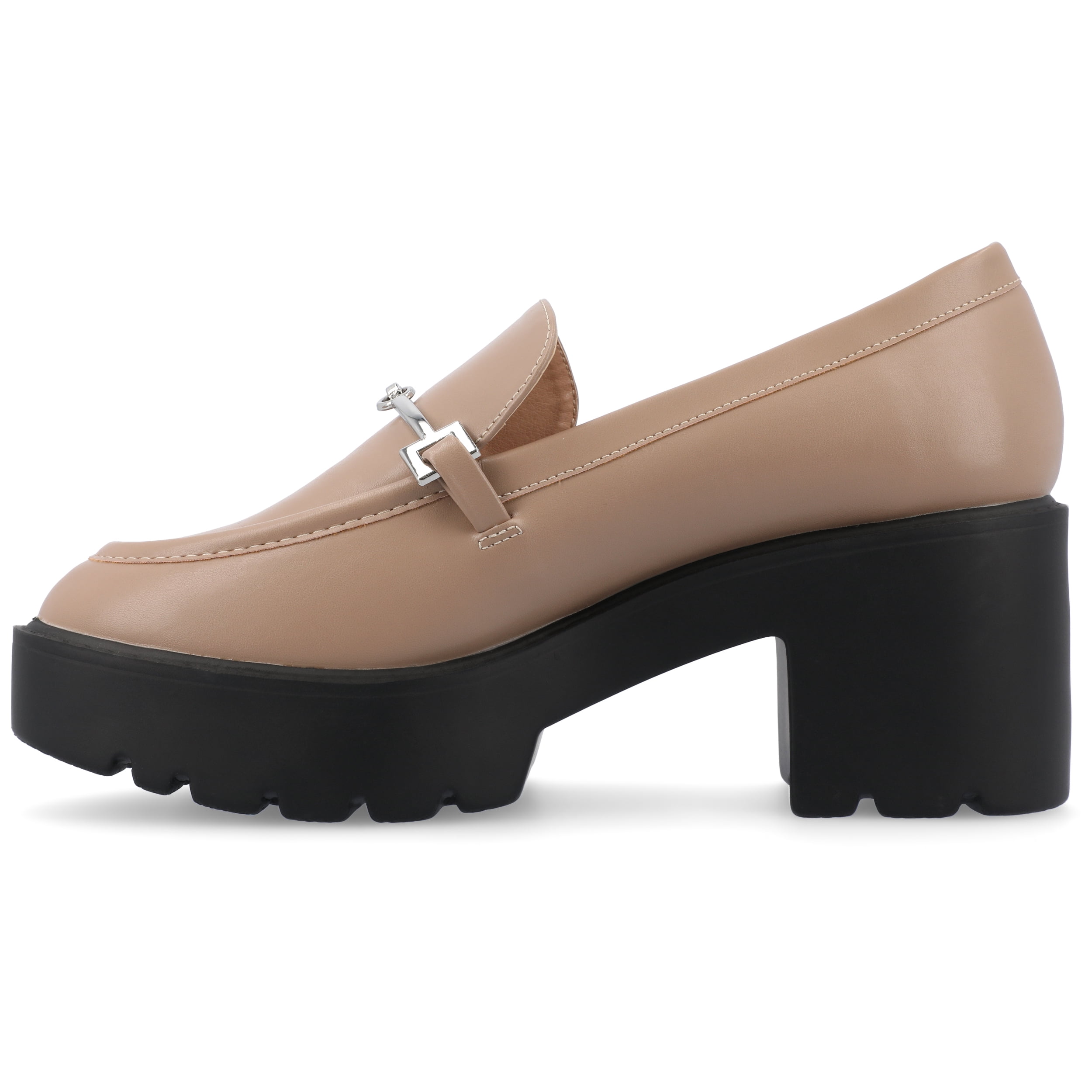 Journee Womens Kezziah Loafer Style Lug Outsole Platform Pumps, Widths Available