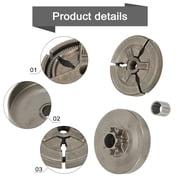 Chinese 4500 5200 5800 Chainsaw Sprocket Clutch Drum Kit Replacement Parts For 45Cc 52Cc 58Cc Models With Needle Bearing