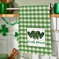 thumbnail image 4 of St. Patrick's Day Clover Kitchen Towels, Shamrock Hand Towels Drying Baking Cooking Cloth, for Farmhouse Irish Spring Kitchen Decor, 18x26 inch, 4 of 6