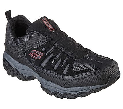Mens Memory Foam Trainers Walk Pro Black Slip On Shoes New Sizes 7 8 9 10 11 12 