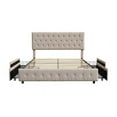 thumbnail image 3 of Mason Full Platform Storage Bed, Beige, 3 of 3