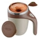 thumbnail image 3 of Taza de acero inoxidable 304 con agitación automática, magnética, con tapa, para el hogar, la oficina y viajes, 380 ml, color marrón, 3 of 13