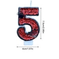 thumbnail image 3 of Btomtd Halloween Number Candles, 3 Inch Numeral Cake Topper Candle with Spider Web Decor for Spooky Party Cake, 5, 3 of 9
