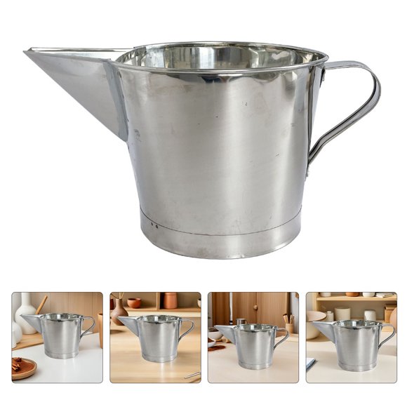 SEWCHICS Stainless Steel Slip Casting Pail with Filter and Handle for Pottery Ceramic Arts and Crafts