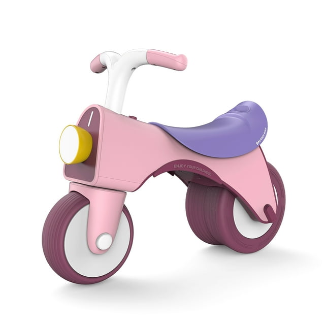 TFixol Vélo d'Équilibre pour Bébé à DEL Rouges avec Musique et Roues Larges pour Enfants de 10 Mois à 5 Ans, Aucune Pile Incluse