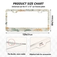 thumbnail image 2 of Aluminum License Plate Frame 2 Pack Car Exterior Accessory Car Tag Holder for Front Rear Plates Cars Decor Green and Orange Small Flowers, 2 of 7