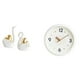 thumbnail image 1 of Elegante Juego De Figuras De Cisne Y Reloj De Pared Moderno Para Decoración Del Hogar, La Oficina, El Estudio Y La Sala. Adorno De Mesa único Y Reloj Decorativo., 1 of 8